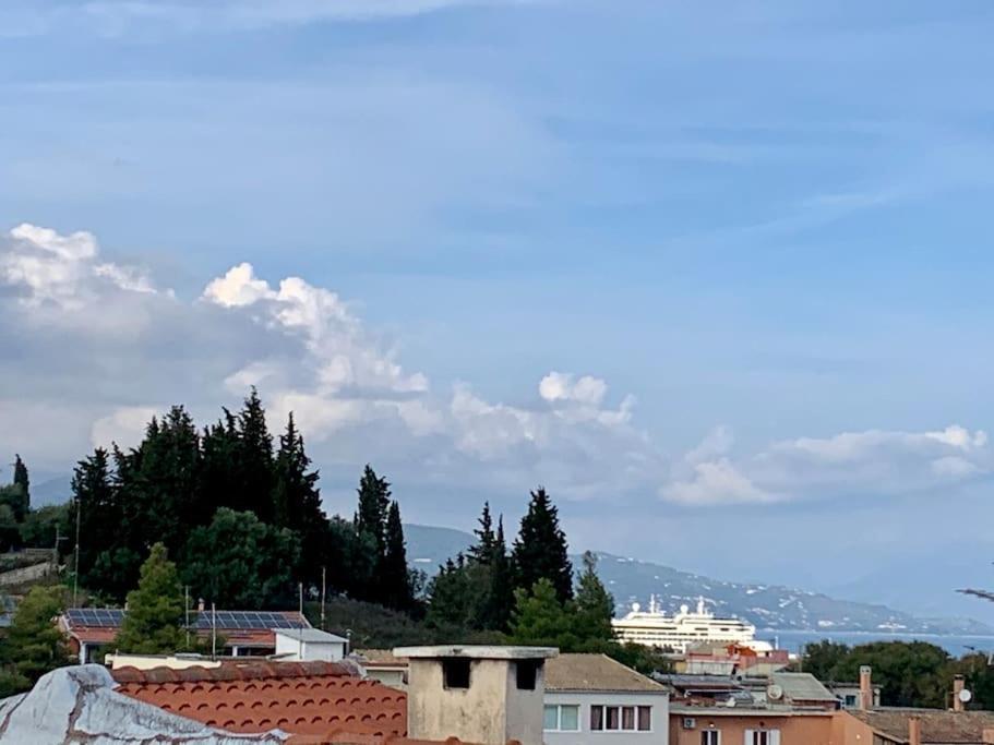 Panoramic Penthouse Corfu Town With Amazing Views Apartment Exterior foto
